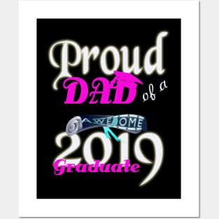 proud dad of a awesome 2019 graduate Posters and Art